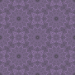 Ethnic floral seamless pattern