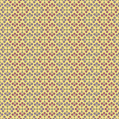 Ethnic floral seamless pattern