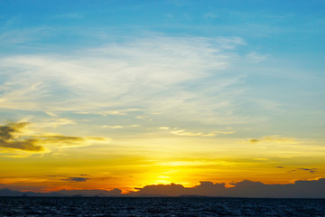 Fototapeta premium sunset sky, thailand.