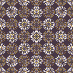 Ethnic floral seamless pattern