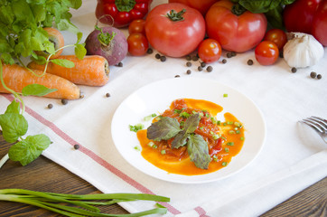 lecho vegetable salad pepper tomato carrot