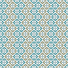 Ethnic floral seamless pattern