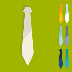 Flat design: tie