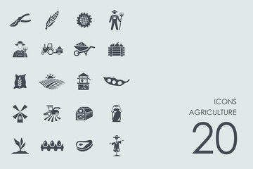 Set of agriculture icons