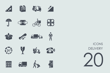 Set of delivery icons