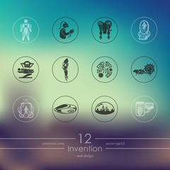 Set of invention icons