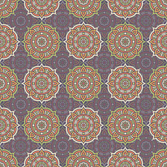 Ethnic floral seamless pattern