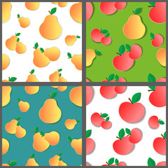 Set Of Fruit Patterns