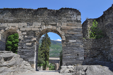 Roman aqueduct in Susa