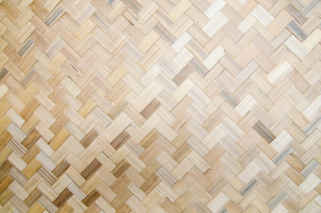 close up woven bamboo pattern