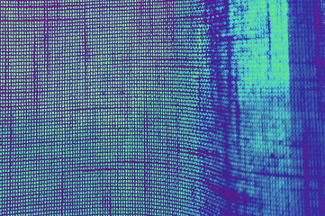 Curved bound of threads of the purple cloth