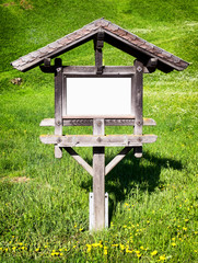 blank sign with space for text