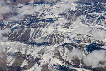 Fototapeta premium Himalayas aerial view