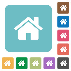 Flat home icons