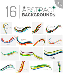 Fototapeta na wymiar Pack of vector abstract backgrounds