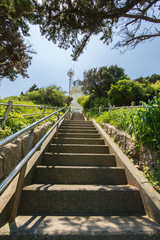 愛媛県伊方町　佐田岬灯台への階段