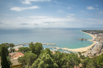 Mediterranean landscape of Costa Brava in Blanes