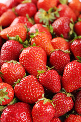 Fresh and tasty strawberries background, close up
