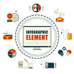 Infographics element. one day of salary people concept.