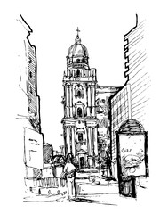 illustration city sketch