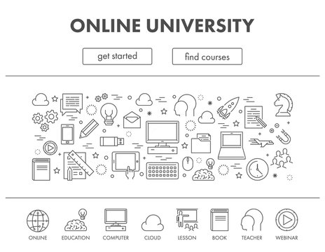 Outline design concept online university