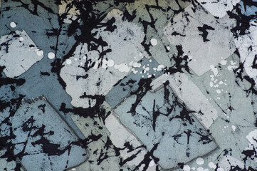 Abstraction, fragment, hot batik, background texture, handmade on silk, abstract surrealism art