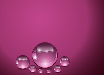 Background with transparent bubbles