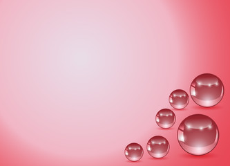 scarlet balls on scarlet background