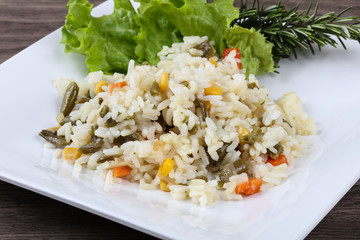 Rice with vegetables