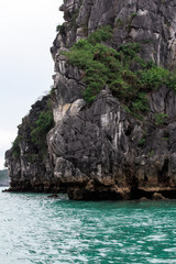 Fototapeta na wymiar Beautiful scenery Vietnam mountains water landscape rocks