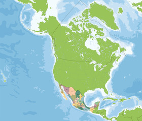 United Mexican States map