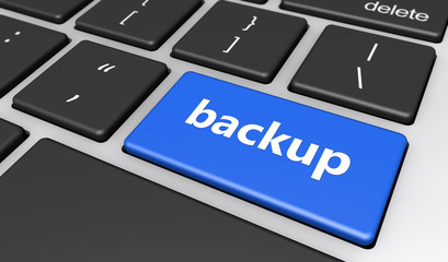 Fototapeta premium Data Backup Computer Key