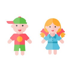 boy and girl icon