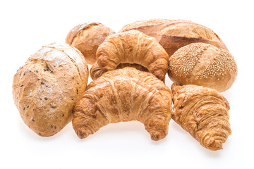 French butter croissant bread and bakery