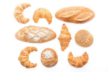 French butter croissant bread and bakery