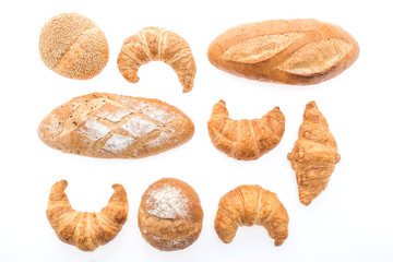 French butter croissant bread and bakery