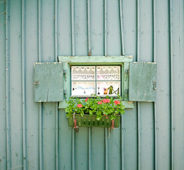 Small window with flowers
