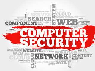 COMPUTER SECURITY word cloud concept