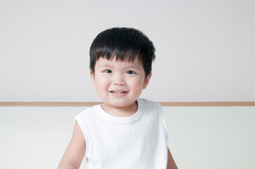 Smile toddler boy portrait