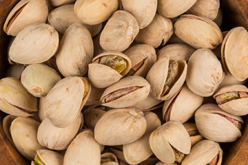 Pistachio nuts in bowl