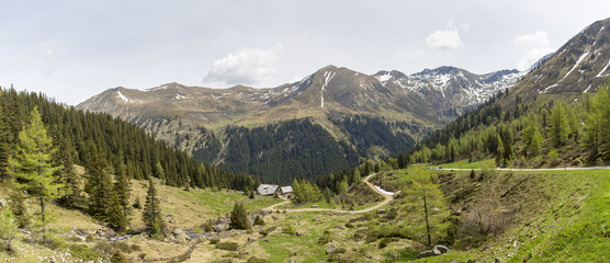 Fototapeta na wymiar Panorama Sölktal in der Steiermark, Österreich