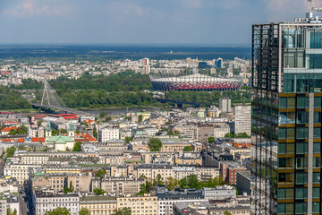 Obrazy na Plexi  Panorama Warszawy