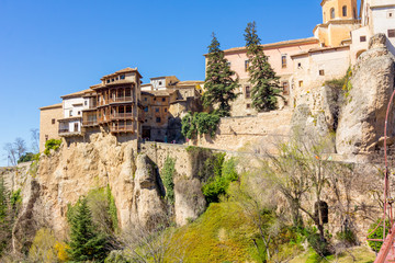 Famous hanging houses of Cuenca in Spain