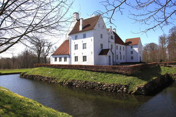 Fototapeta na wymiar Danimarca del sud. il castello di Sonderskov .