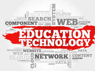 Education Technology word cloud concept