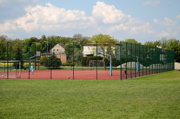 Sports field in the countryside