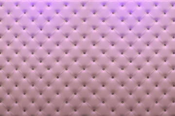 Buttoned pink leather wall