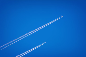 Two Airplanes in the Sky