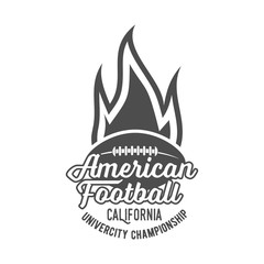 american football badges, logo and labels