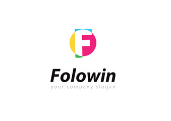 letter F logo Template for your company